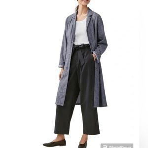 UNIQLO breezy linen trench/duster coat